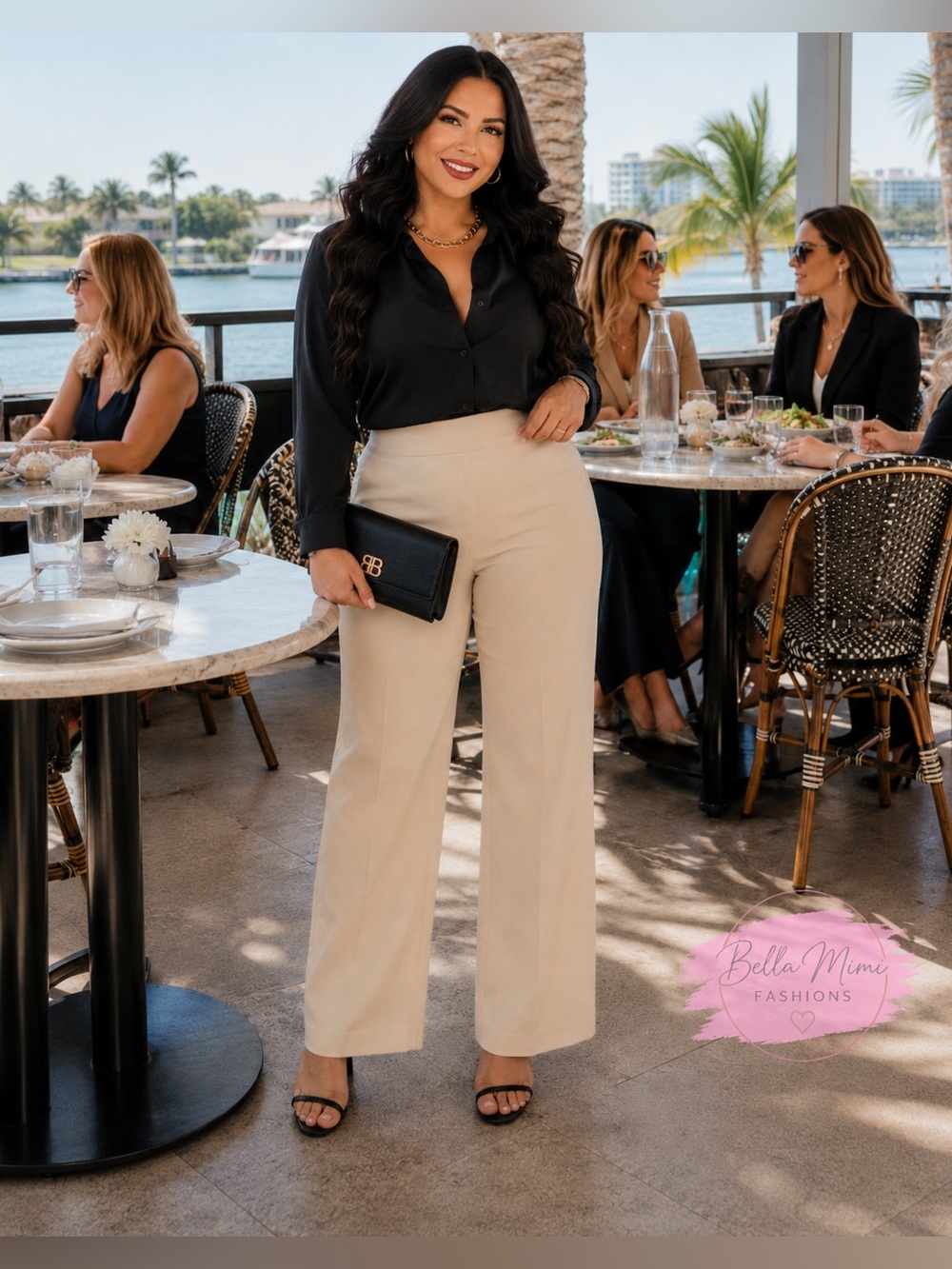New Zenobia Beige High-Waisted Pants size 3X 🌹🌸🌺 OB 🧡